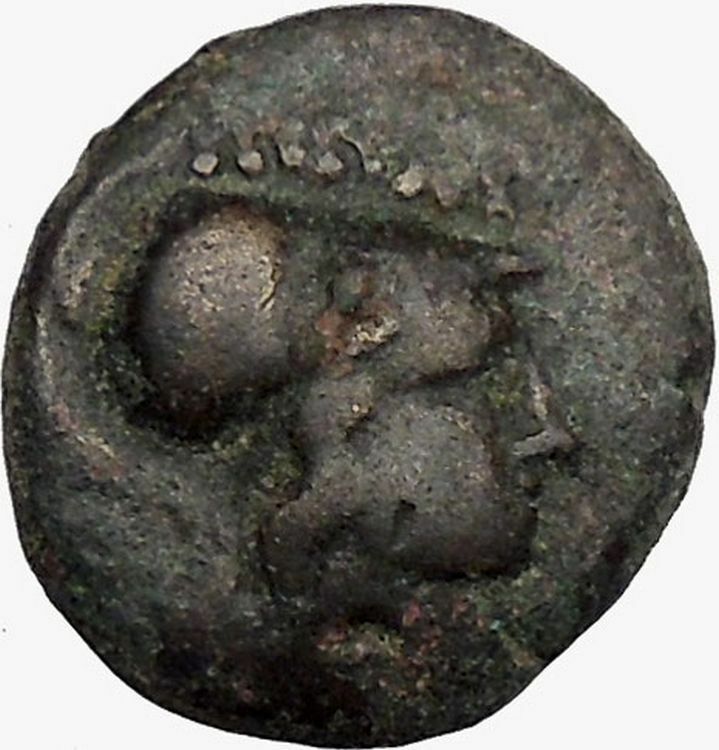 THESSALIAN LEAGUE Larissa 196BC Greek Coin ATHENA APOLLO Healer Cult i43394