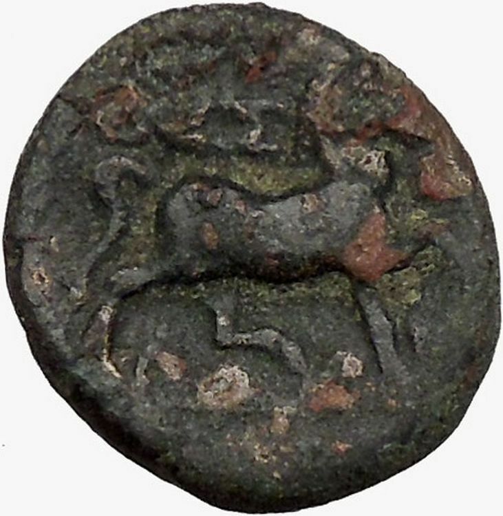 THESSALIAN LEAGUE Larissa 196BC Greek Coin ATHENA APOLLO Healer Cult i43394