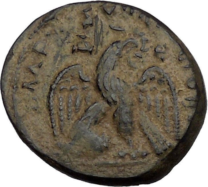 ELAGABALUS 218AD Antioch Seleucis and Pieria Tetradrachm Eagle Roman Coin i44160