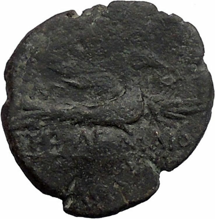 CHALKIS in COELE 85BC Tetrarch Ptolemaios Countermark Ancient Greek Coin i48628