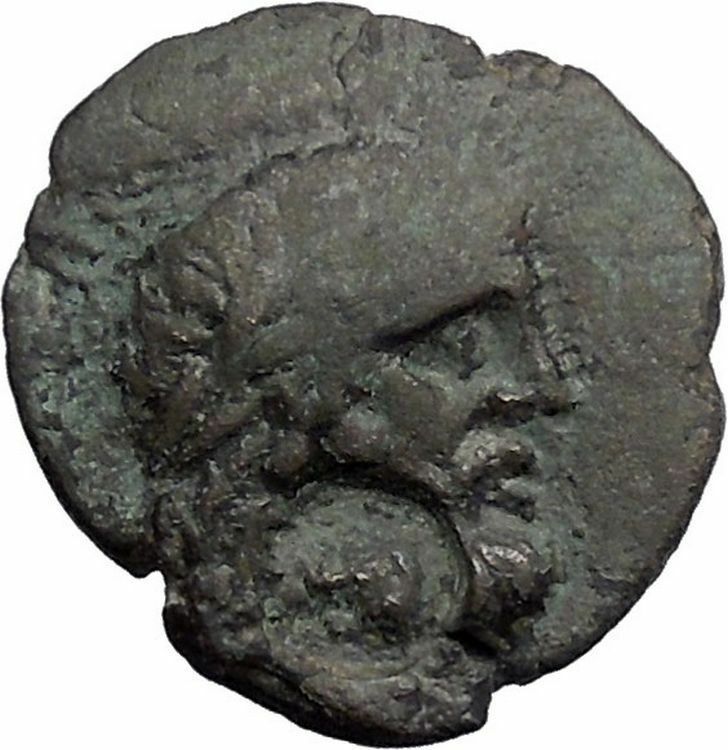 CHALKIS in COELE 85BC Tetrarch Ptolemaios Countermark Ancient Greek Coin i48628