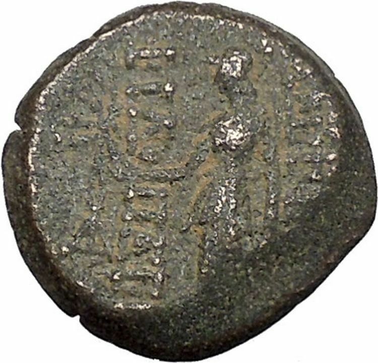 ANTIOCHOS IX KYZIKENOS 110BC Seleukid Hercules Athena Ancient Greek Coin i47336