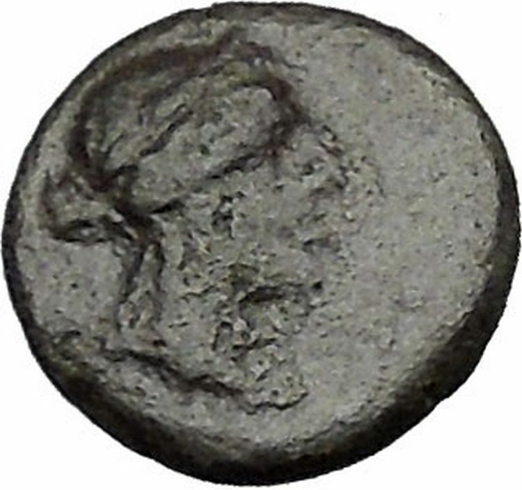 SMYRNA in IONIA 280BC Authentic Ancient Greek Coin Rare APOLLO Cult Lyre i49661