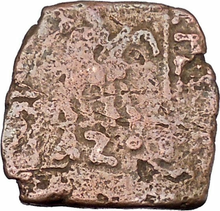 AZILISES 85BC INDO SKYTHIAN King Horse Hercules Ancient Greek Coin India i47068