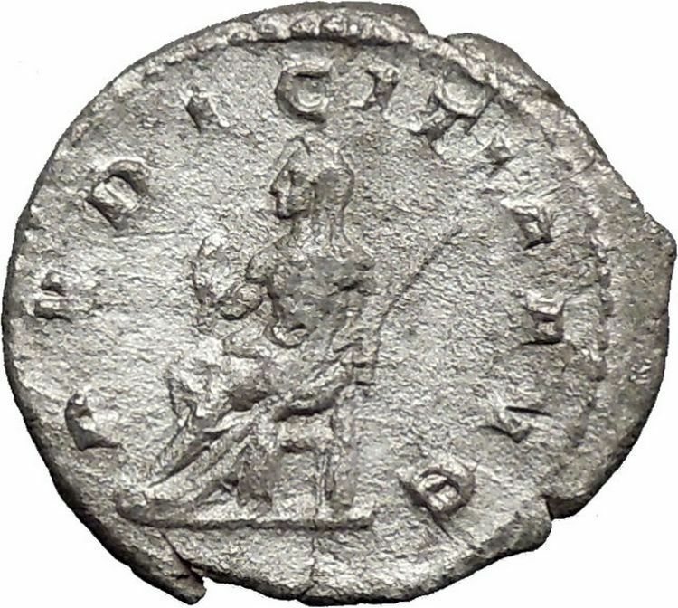 Herennia Etruscilla Hostilian mom Silver Ancient Roman Coin Modesty Cult i48766