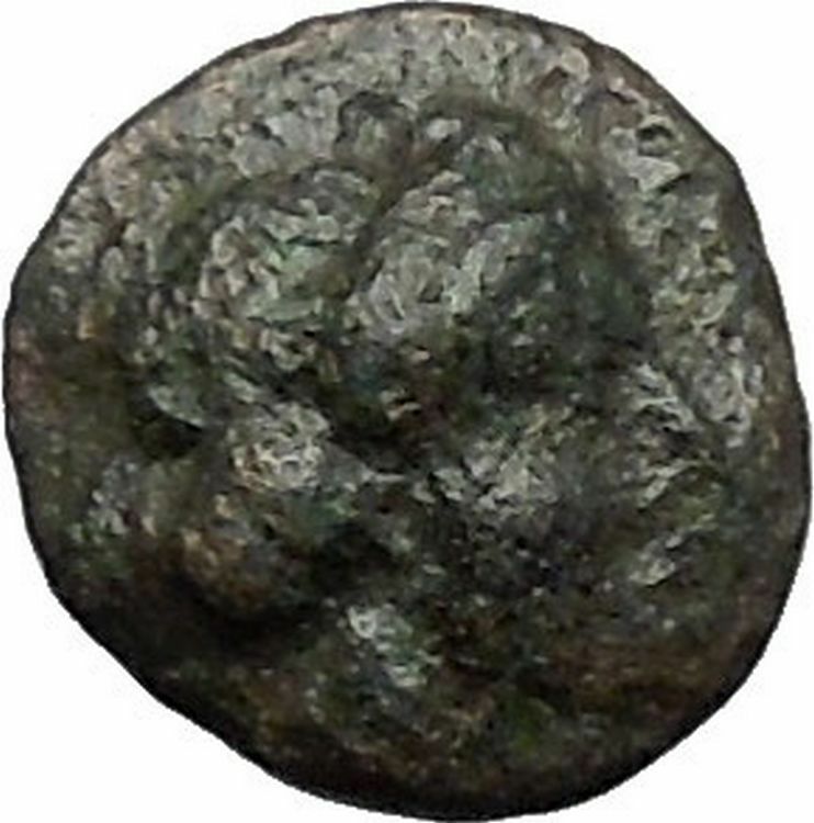 RHODES Island Off CARIA 394BC Nymph Rhodos ROSE Ancient Greek Coin i49608