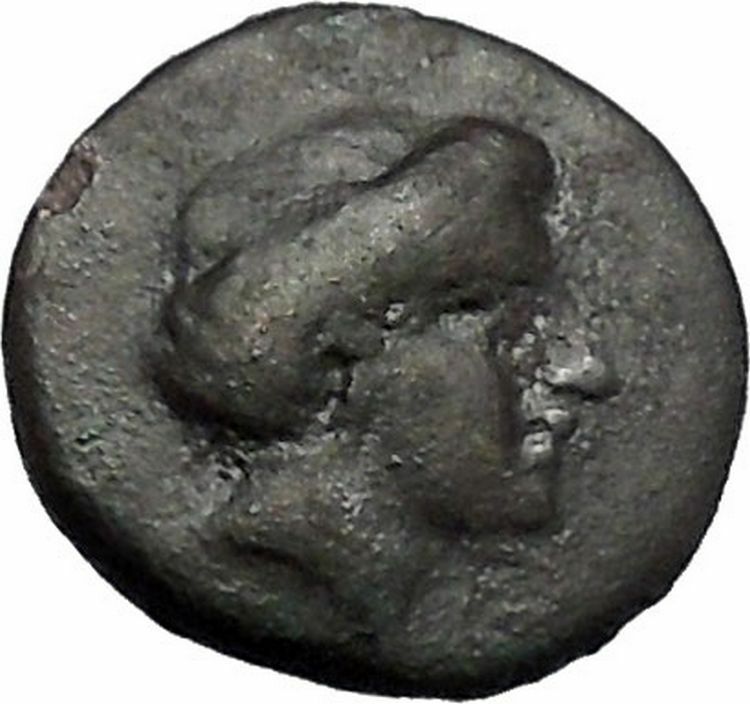 LARISSA in THESSALY 360BC Nymph Horse Authentic Ancient Greek Coin i49240