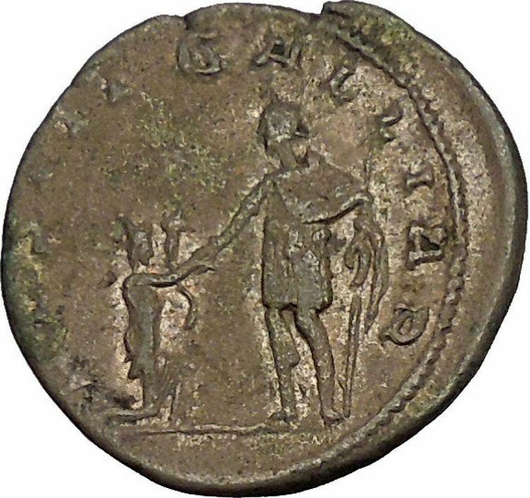 GALLIENUS Restitutor of GALLIA 258AD Ancient Silver Roman Coin Cologne i53558