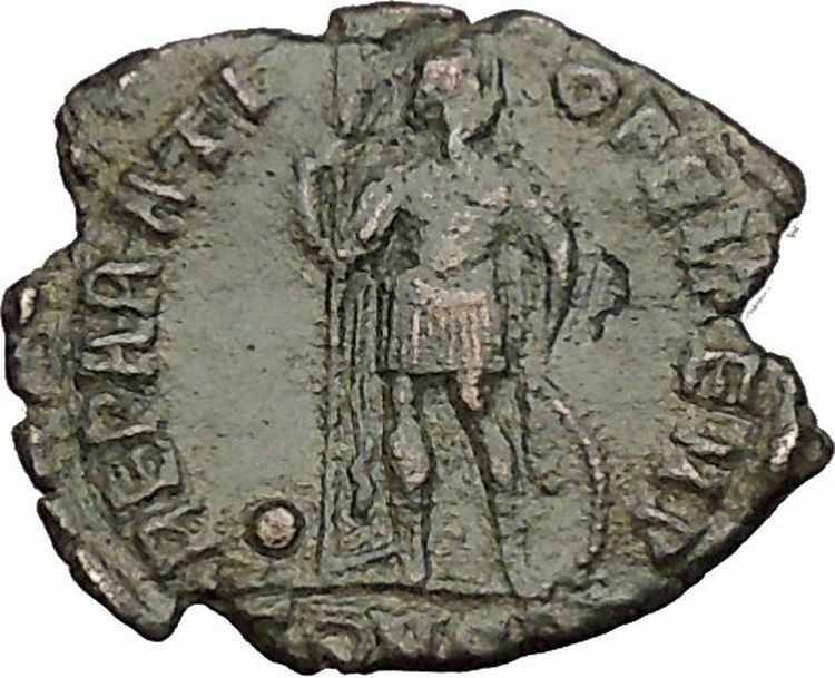 Procopius Usurper against Valentinian I 365AD Ancient Roman Coin Labarum i51108