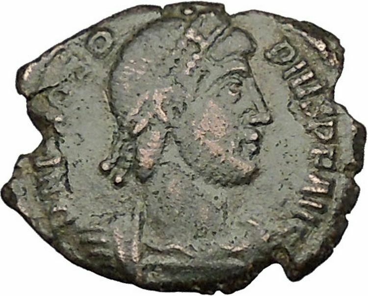 Procopius Usurper against Valentinian I 365AD Ancient Roman Coin Labarum i51108