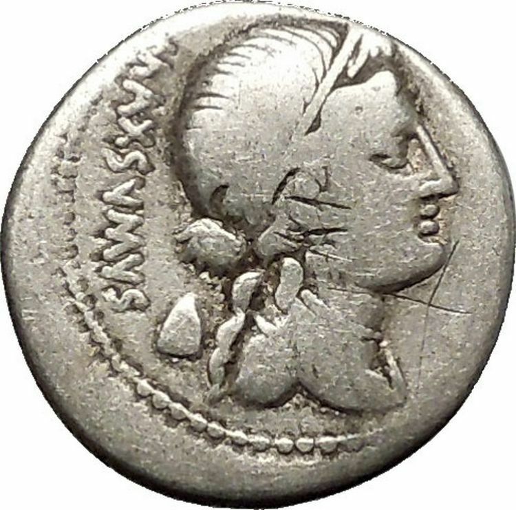 Roman Republic Rome 75BC Roma Liberty Venus Cupid Ancient Silver Coin i52503