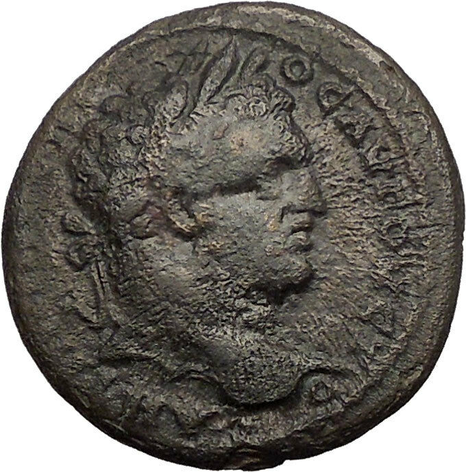 CARACALLA 198AD Marcianopolis ASCLEPIUS Medicine God w Serpent Roman Coin i57534