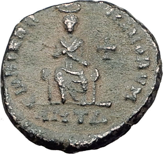 EUDOXIA Arcadius Wife 400AD Authentic Ancient Roman Coin HAND OF GOD i64520