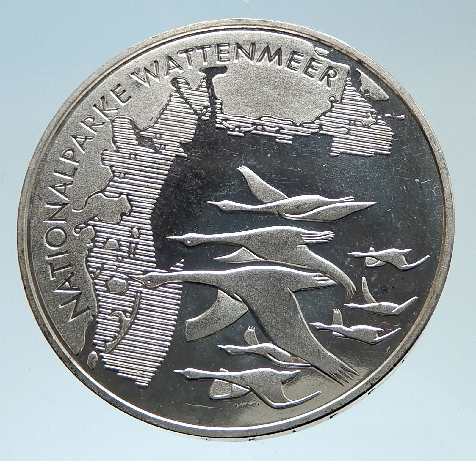 2004 GERMANY Wattenmeer National Park Genuine Silver German 10 Euro Coin i75325