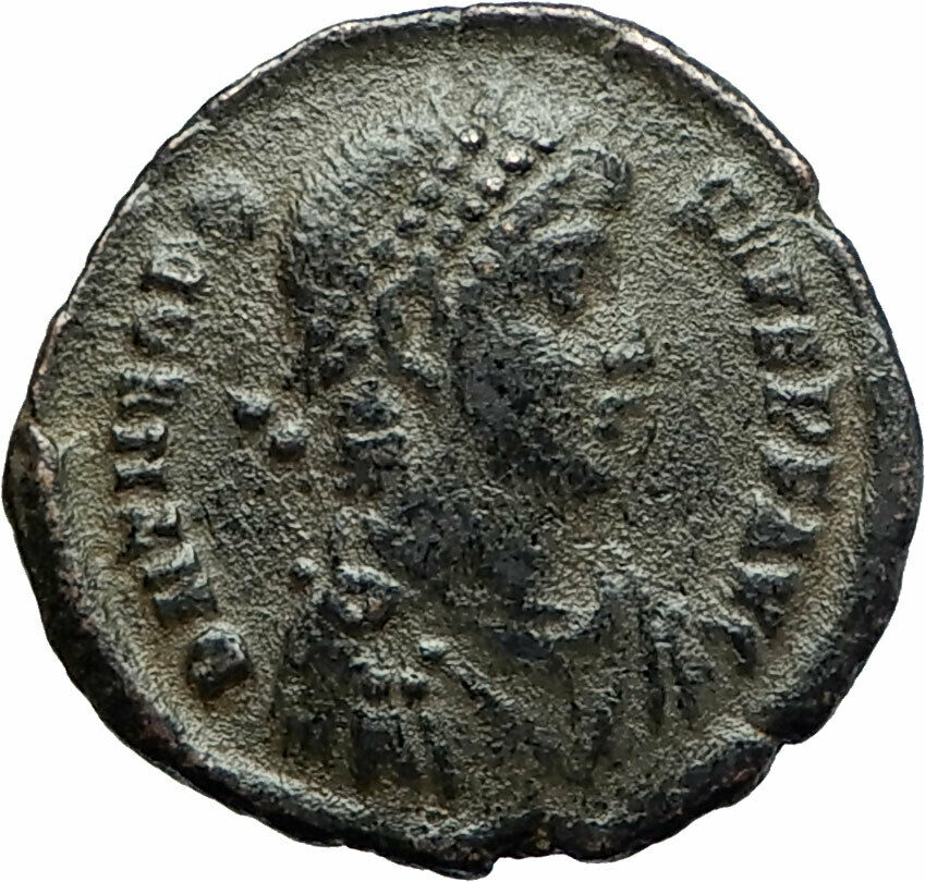 THEODOSIUS I the GREAT379AD Authentic Ancient Roman Coin Constantinopolis i75860