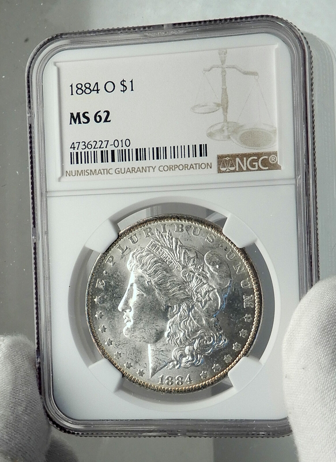 1884 UNITED STATES of America SILVER Morgan US Dollar Coin EAGLE NGC MS i79616