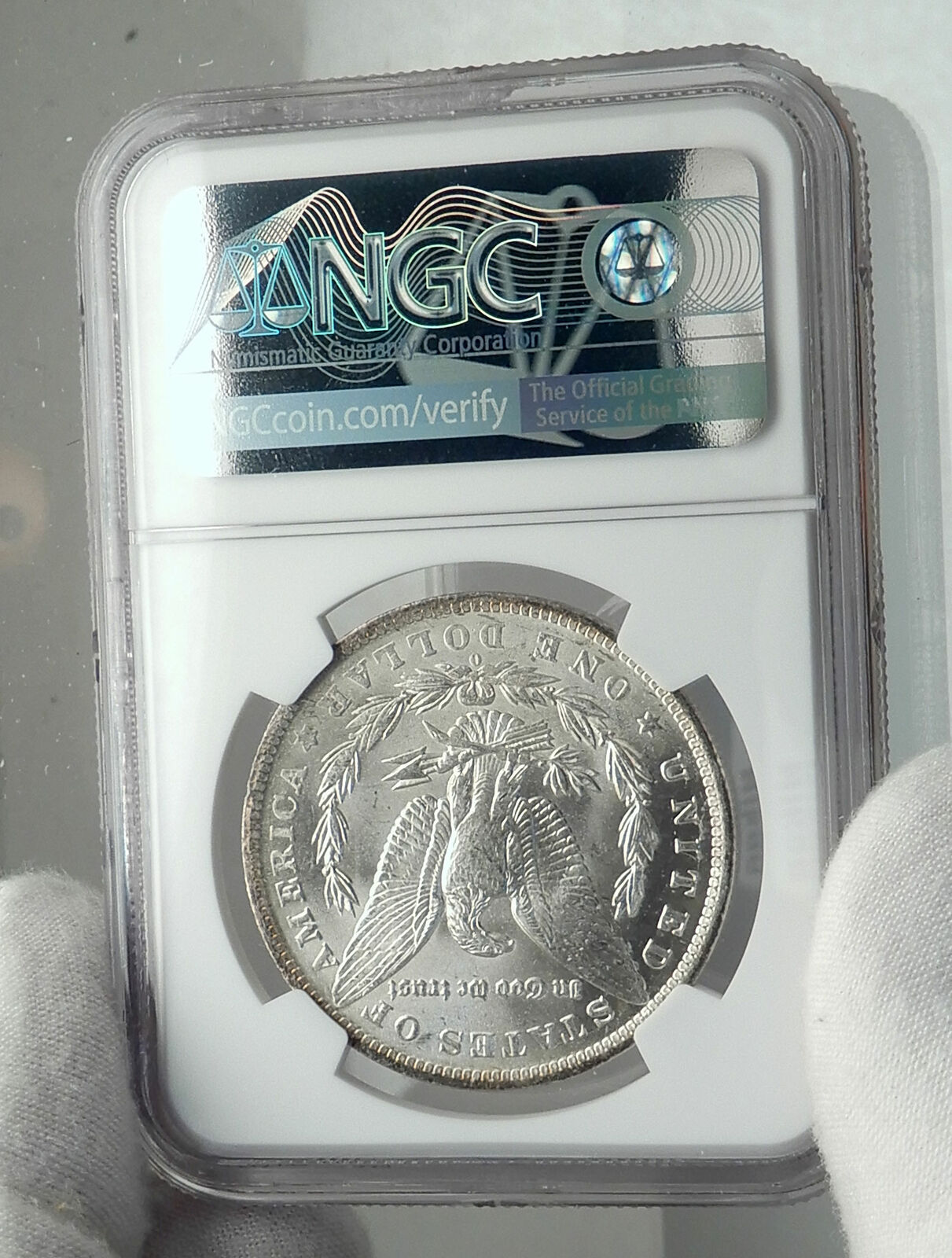 1884 UNITED STATES of America SILVER Morgan US Dollar Coin EAGLE NGC MS i79616