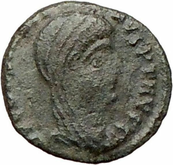 CONSTANTINE I 337AD Heaven CHARIOT Horse Ancient Roman Coin God Hand i24802