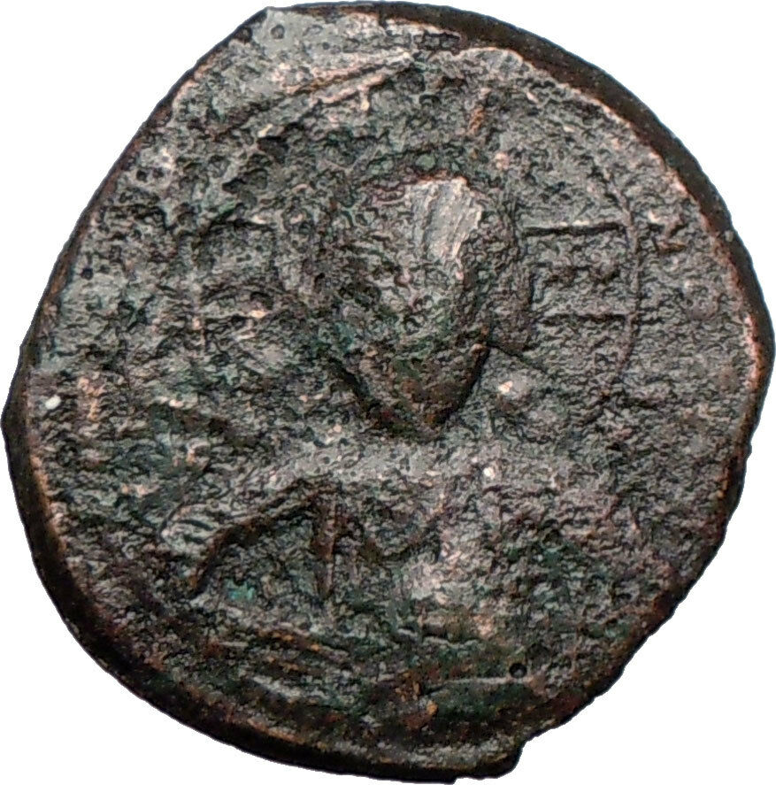 JESUS CHRIST Class A2 Anonymous Ancient 1028AD Byzantine Follis Coin i27013