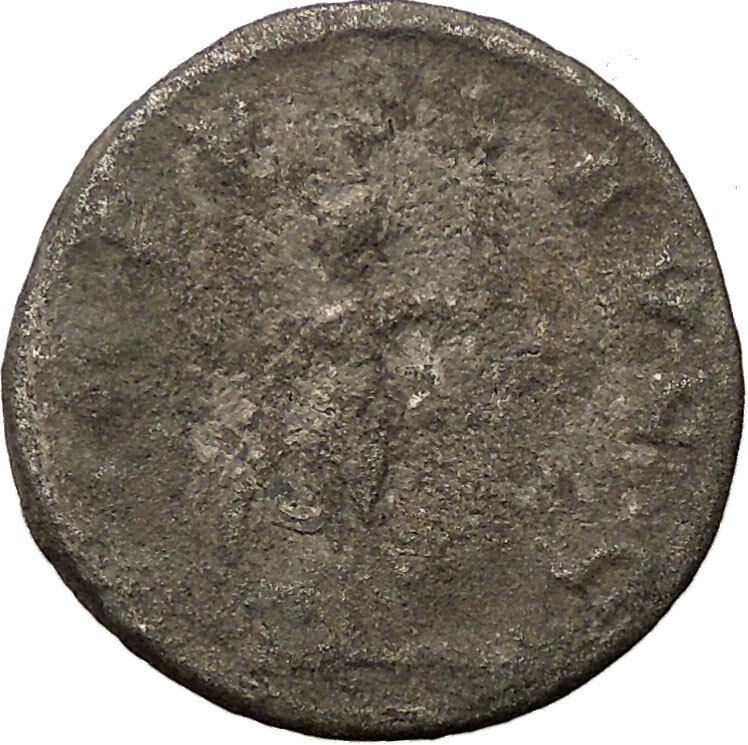 VALERIAN I 253AD Viminacium mint Billon Silver Roman Coin Virtus Cult i36016