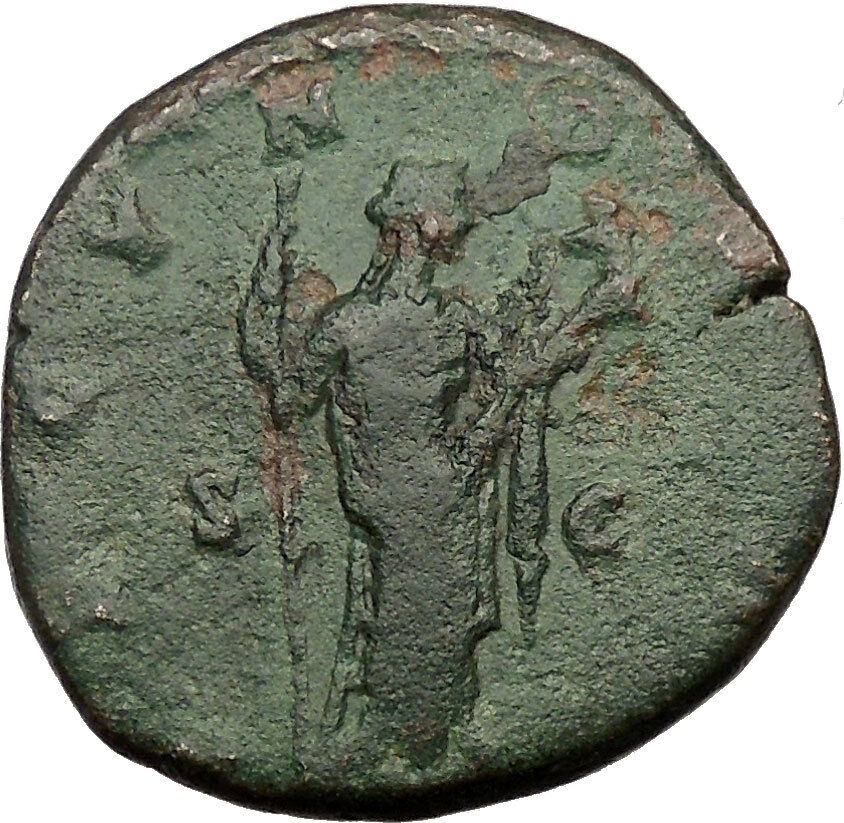 FAUSTINA II Marcus Aurelius Wife Large Ancient Roman Coin Fertility Cult i36512