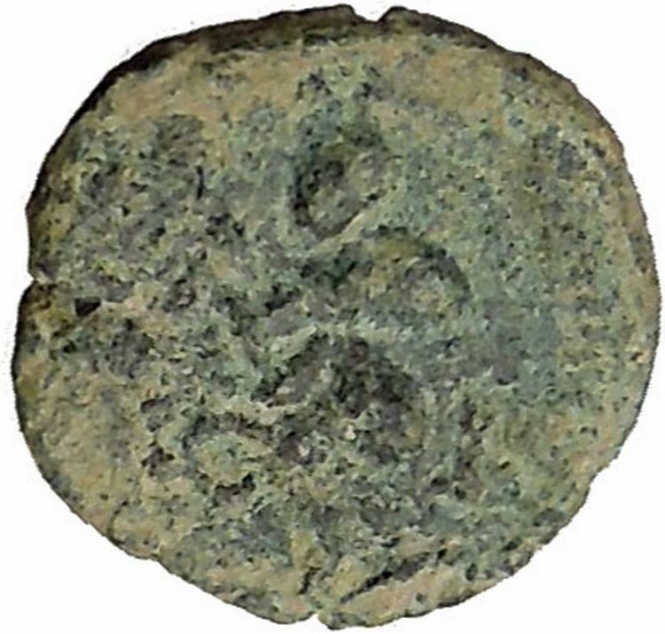 BERYTOS in PHOENICIA 218AD Satyr Marsyas Galley Ship Ancient Greek Coin i36681