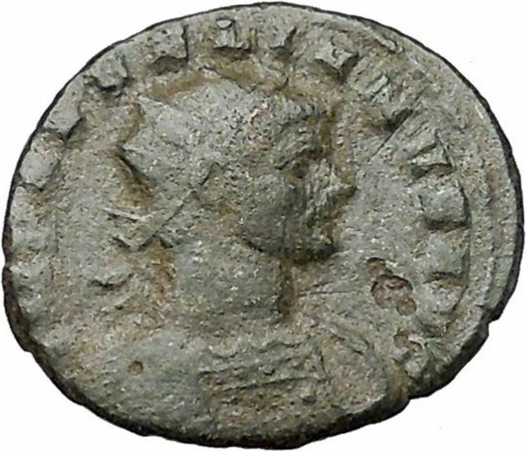 AURELIAN 274AD Authentuc Ancient Roman Coin Fortuna Luck Cult i40864