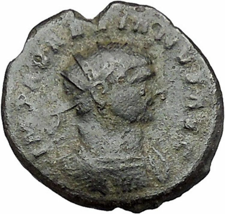 Aurelian receiving globe from Jupiter Ancient Roman Coin Jupiter Cult i41184