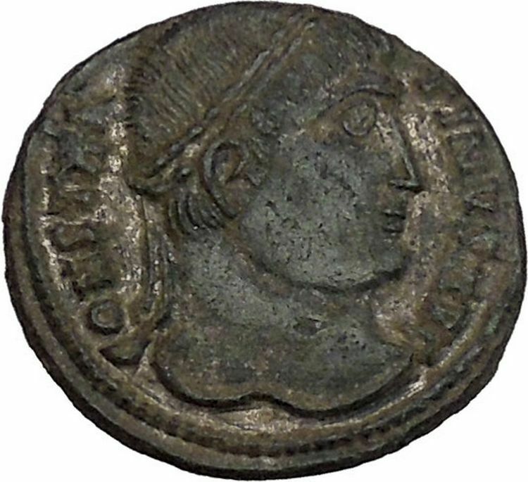 Constantine I the Great 324AD Ancient Roman Coin Wreath of success i42327