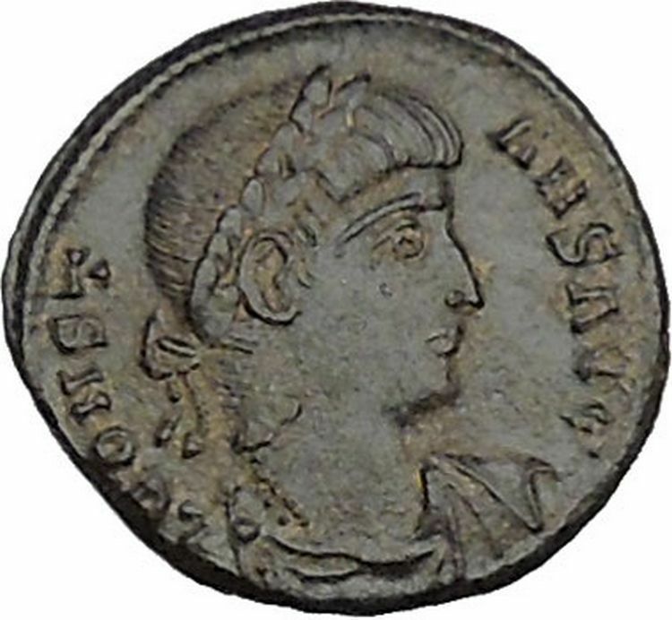 CONSTANS Constantine the Great son Ancient Roman Coin Glory of army i40581