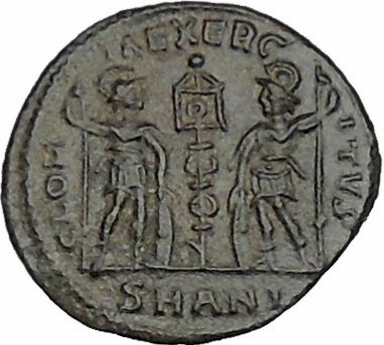 CONSTANS Constantine the Great son Ancient Roman Coin Glory of army i40581