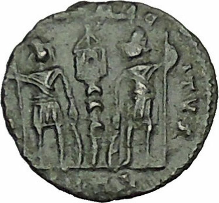 Constantine I The Great founds Constantinople Ancient Roman Coin Soldier i40390