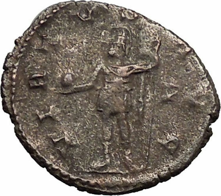 Gallienus Valerian I son Silver Ancient Roman Coin Mars War God Cult i44089