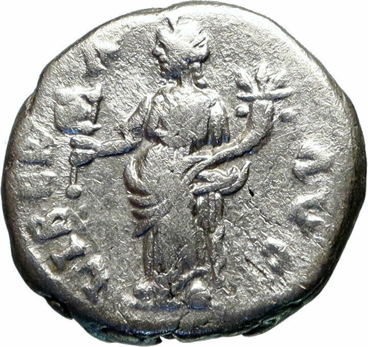 SEPTIMIUS SEVERUS displays of generosity RARE Silver Ancient Roman Coin i46736