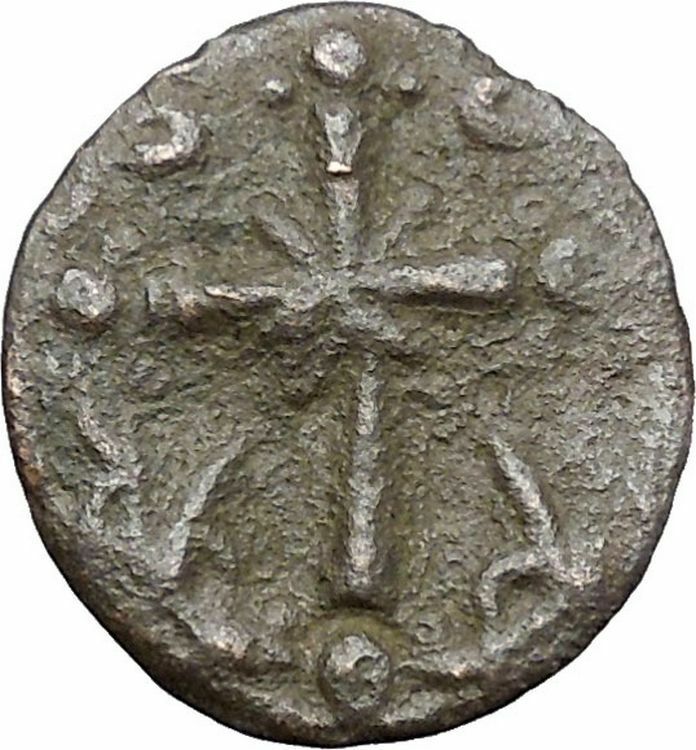 JESUS CHRIST Class I Anonymous Ancient 1078AD Byzantine Follis Coin CROSS i48308