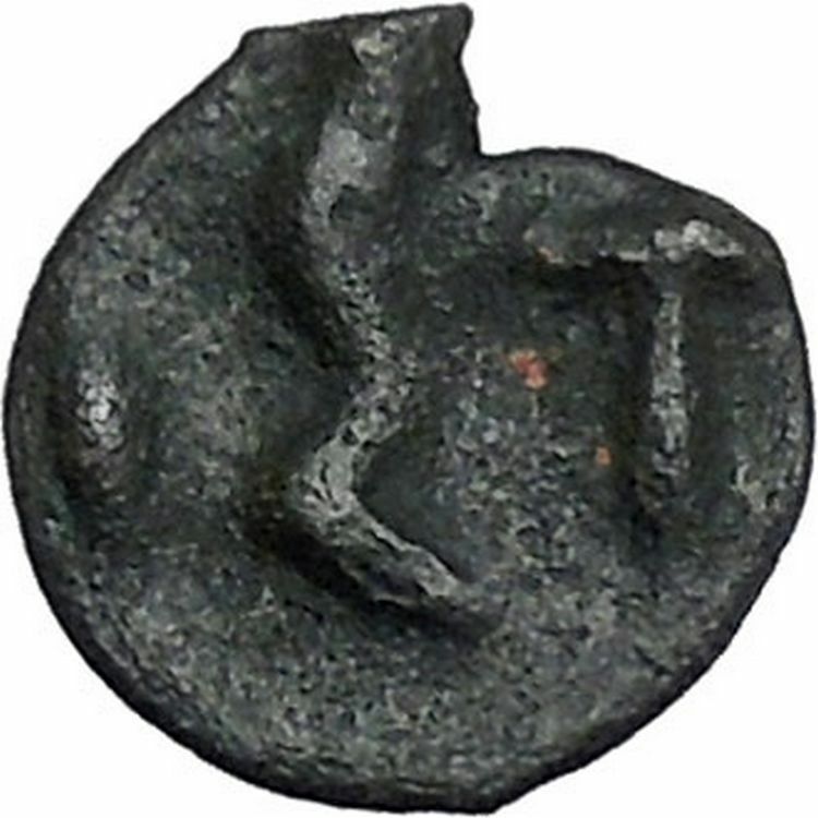 ISTROS Thrace 500BC Wheel Money Authentic Ancient Greek Coin BLACK SEA i46831