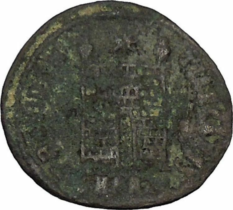 CONSTANTIUS II son of Constantine I the great Camp Gate Roman Coin i45895