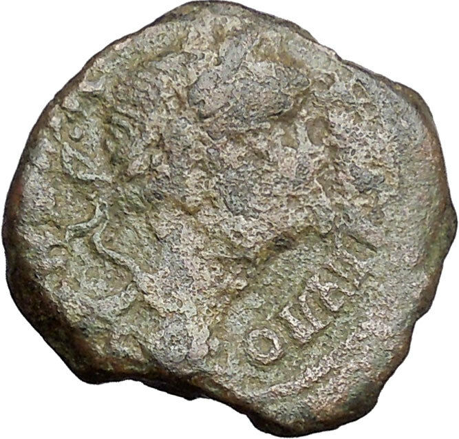 CARACALLA 198AD Roman Provincial Mint SERPENT ENTWINED STAFFS Coin Rare i48869