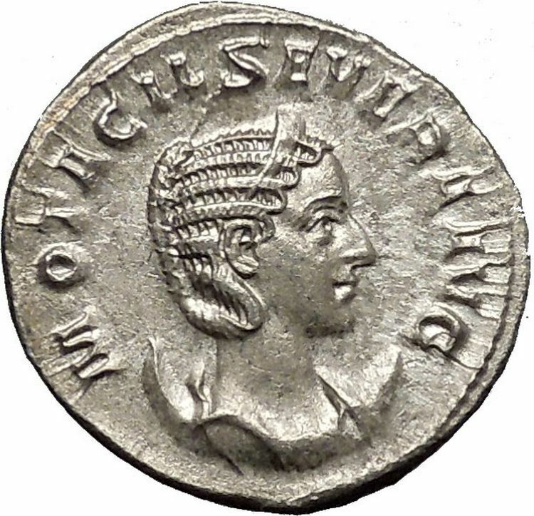 Otacilia Severa 247AD Silver Ancient Roman Coin Concordia Harmony Cult i52297