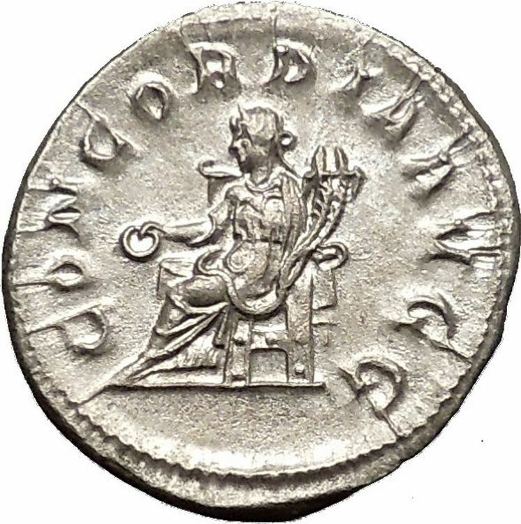 Otacilia Severa 247AD Silver Ancient Roman Coin Concordia Harmony Cult i52297