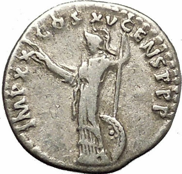 DOMITIAN son of Vespasian Silver Ancient Roman Coin Athena Minerva Cult i53343