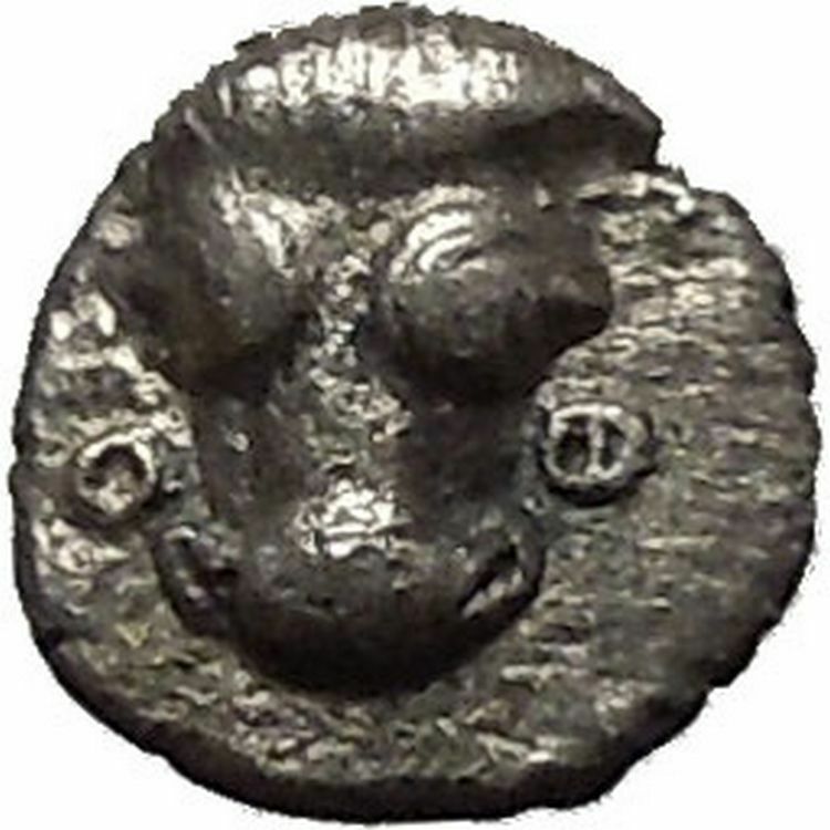 PHOKIS Phokian League 450BC Bull Boar RARE R2 Ancient Silver Greek Coin i54042