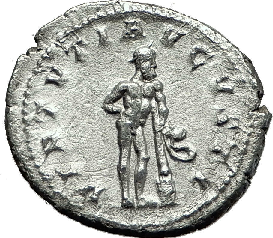 GORDIAN III 241AD Rome Ancient Silver Roman Coin "Farnese" Hercules i59129