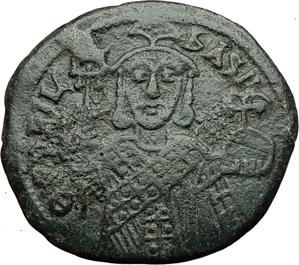 THEOPHILUS 835AD Constantinople Follis Ancient Medieval Byzantine Coin i58368