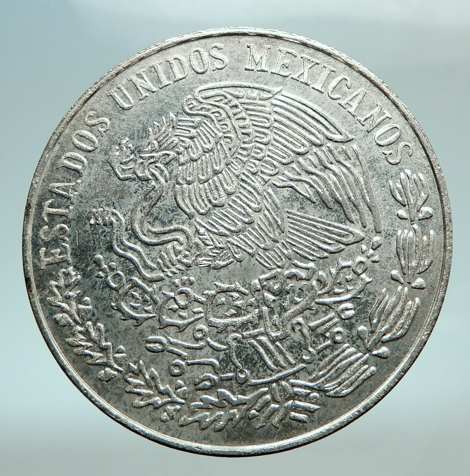 1972 MEXICO President Garcia MEXICAN Antique Genuine SILVER 25 Pesos Coin i79791