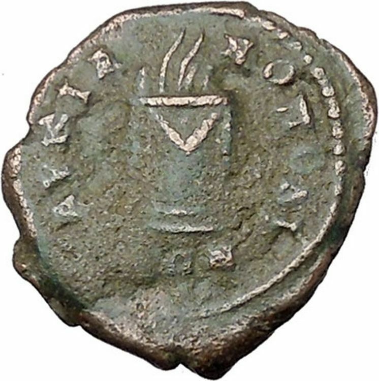 ELAGABALUS 218AD Marcianopolis FIERY ALTAR Authentic Ancient Roman Coin i45411