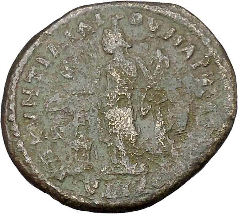 CARACALLA & Mother JULIA DOMNA 211AD Marcianopolis Ancient Roman Coin i45669