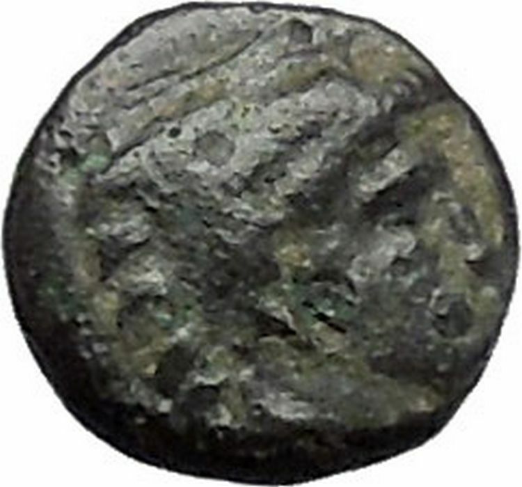 PERGAMON in MYSIA 310BC Hecules Athena Authentic Ancient Greek Coin i48670