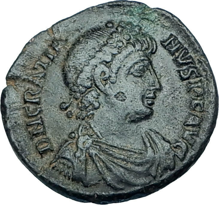 GRATIAN Original 378AD Antioch Authentic Ancient Roman Coin Rome as Roma i65917