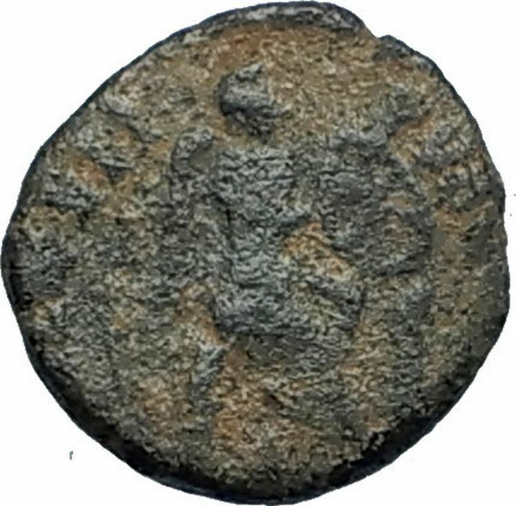 AELIA FLACILLA Theodosius I Wife 383AD Ancient Roman Coin VICTORY CHI-RHO i67725